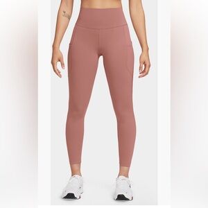 NIKE One NWT High-Rise Dri-fit ankle crop Leggings Rosewood Pink